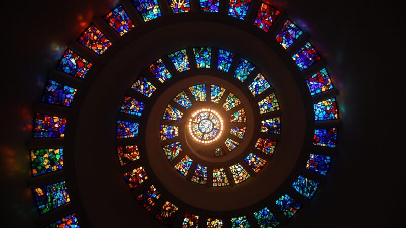 Spiral Leaded Glass