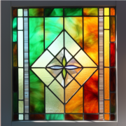 Geometric Stained Glass: Modern & Chic